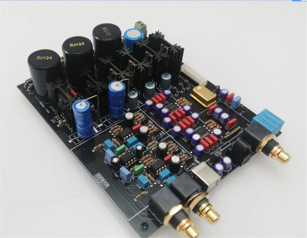 ACCALIA double WM8741X2 DAC10 finished board Input: coaxial, optical,USB Output: RCA
ACCALIA double WM8741X2 DAC10 finished board Input: coaxial, optical,USB Output: RCA