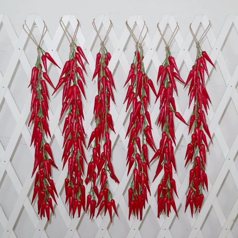 Artificial Dried Chilies String Fake Hot Pepper Decoration Faux Fruit Chilli House Kitchen Decor Pack of 10 pcs
Artificial Dried Chilies String Fake Hot Pepper Decoration Faux Fruit Chilli House Kitchen Decor Pack of 10 pcs