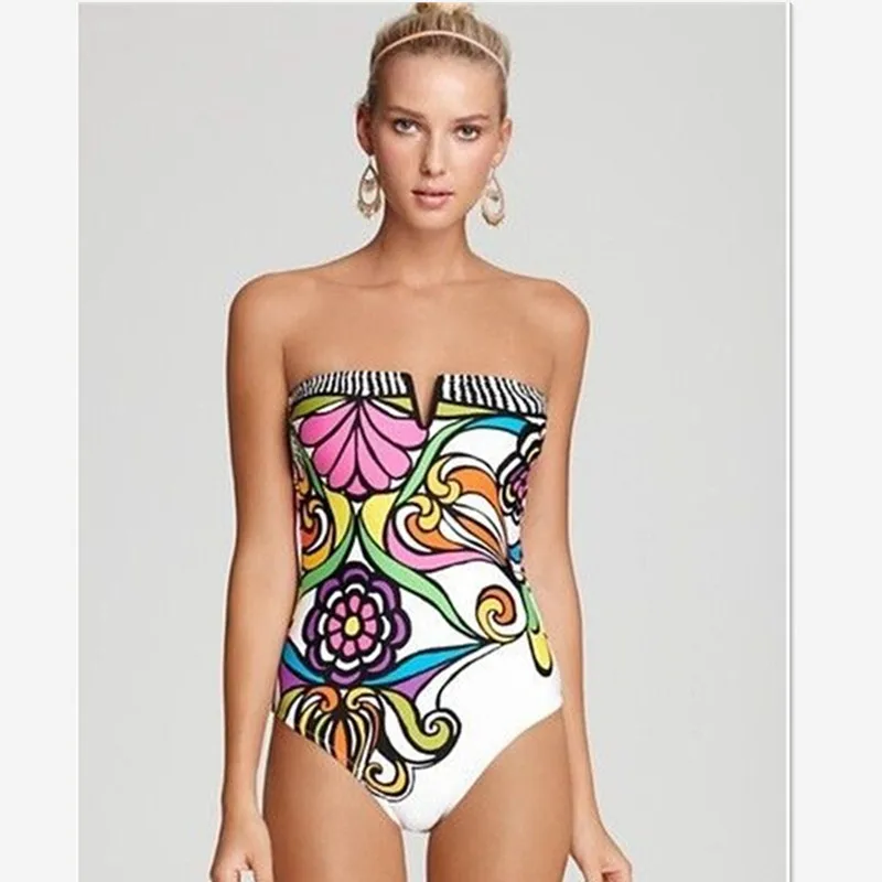 Strappy Girl Monokini V Style Print Floral Women Swimwear Backless Bandage One-Piece Swimsuit Summer Beachwear Badpak Monokini
Strappy Girl Monokini V Style Print Floral Women Swimwear Backless Bandage One-Piece Swimsuit Summer Beachwear Badpak Monokini