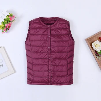 2018 Winter New Women Sleeveless Down Vest Fashion Slim 90% White Duck Down Vest Jackets Female Warm Down Outwear LJ0320
2018 Winter New Women Sleeveless Down Vest Fashion Slim 90% White Duck Down Vest Jackets Female Warm Down Outwear LJ0320