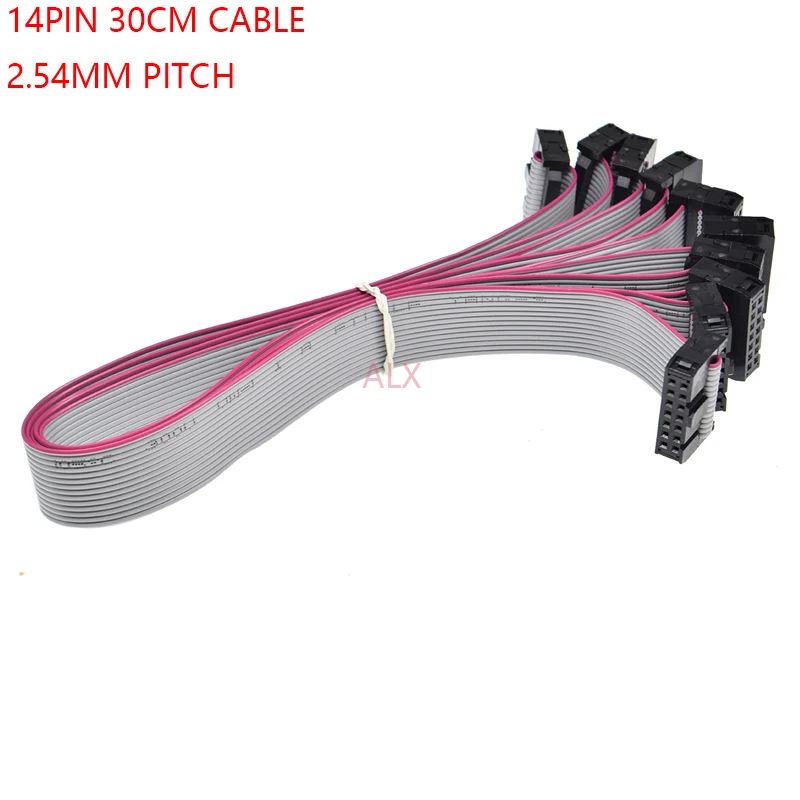 5PCS FC-14p 30CM 2.54MM pitch JTAG AVR ISP DOWNLOAD CABLE 14P WIRE 14PIN Gray Flat Ribbon Data Cable FOR DC3 IDC BOX HEADER 
5PCS FC-14p 30CM 2.54MM pitch JTAG AVR ISP DOWNLOAD CABLE 14P WIRE 14PIN Gray Flat Ribbon Data Cable FOR DC3 IDC BOX HEADER