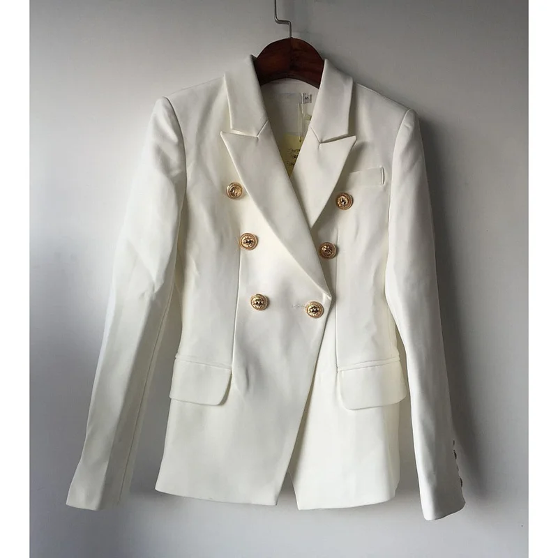 New Fashion 2018 The New Designer Blazer Jacket Women's Double Breasted Metal Lion Buttons Blazer Outer Large Size S-XXXL
New Fashion 2018 The New Designer Blazer Jacket Women's Double Breasted Metal Lion Buttons Blazer Outer Large Size S-XXXL