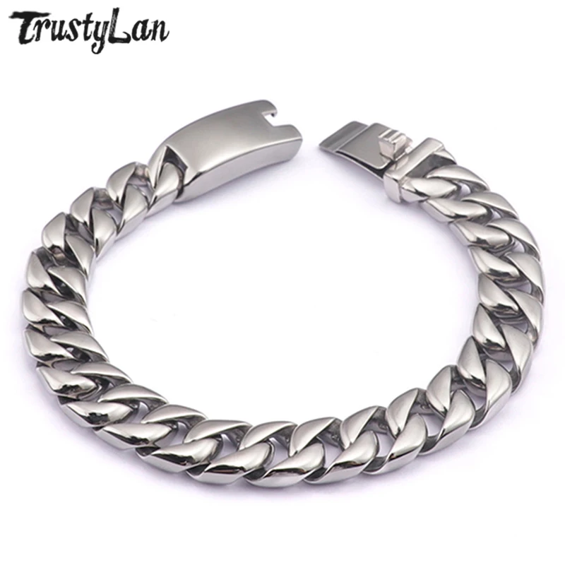 TrustyLan New Trendy 316L Titanium Stainless Steel Bracelet Men Punk Rock Chain & Link Mens's Bracelets For Men Jewelry Dropship
TrustyLan New Trendy 316L Titanium Stainless Steel Bracelet Men Punk Rock Chain & Link Mens's Bracelets For Men Jewelry Dropship