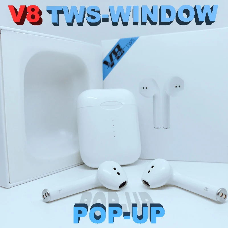 HEVARAL V8 TWS 5.0 Bluetooth Earphones Pop-up Window For iphone 7 8 PK TE9 TWS Wireless Headsets With Charging Box Touch Control
HEVARAL V8 TWS 5.0 Bluetooth Earphones Pop-up Window For iphone 7 8 PK TE9 TWS Wireless Headsets With Charging Box Touch Control