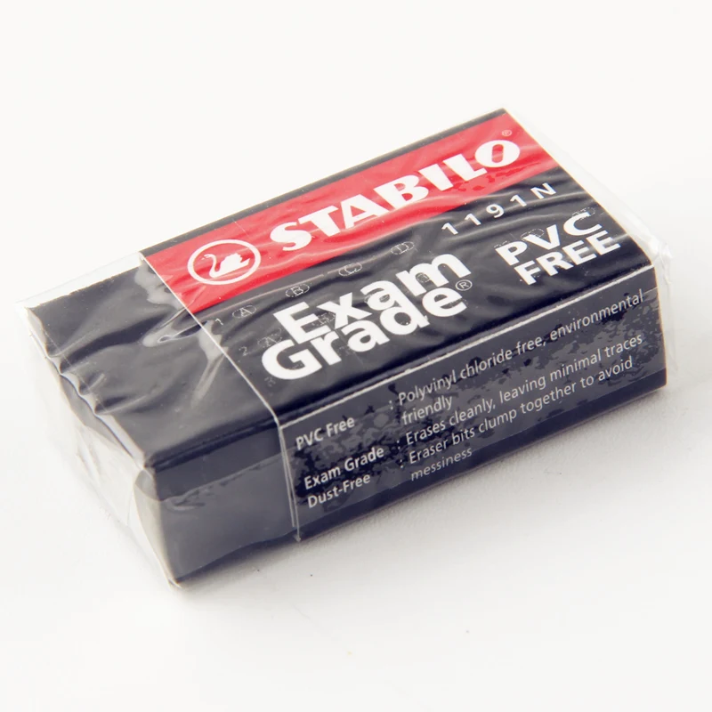Stabilo 1191N Exam Grade Black Eraser Plastic Rubber Erasers drawing pencil rubber Germany
Stabilo 1191N Exam Grade Black Eraser Plastic Rubber Erasers drawing pencil rubber Germany