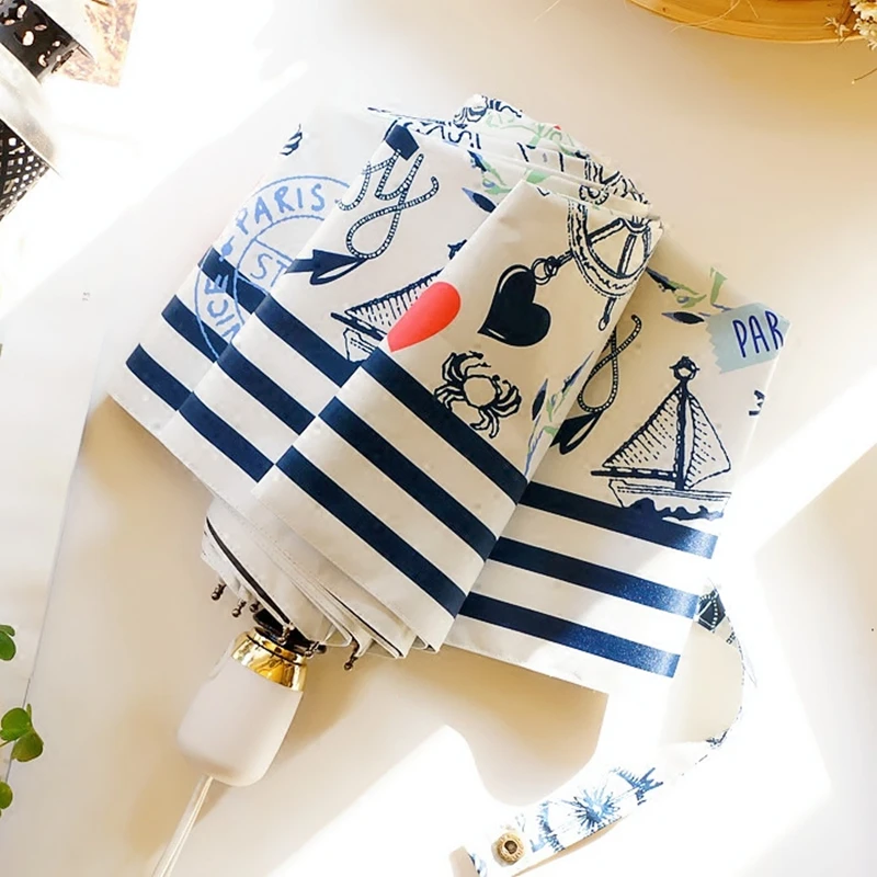2018 Original Cartoon Sailing Pattern Automatic 3-Fold Rain Sun Umbrella Women Fashion Auto Plegable Paraguas Mujer Parapluie
2018 Original Cartoon Sailing Pattern Automatic 3-Fold Rain Sun Umbrella Women Fashion Auto Plegable Paraguas Mujer Parapluie