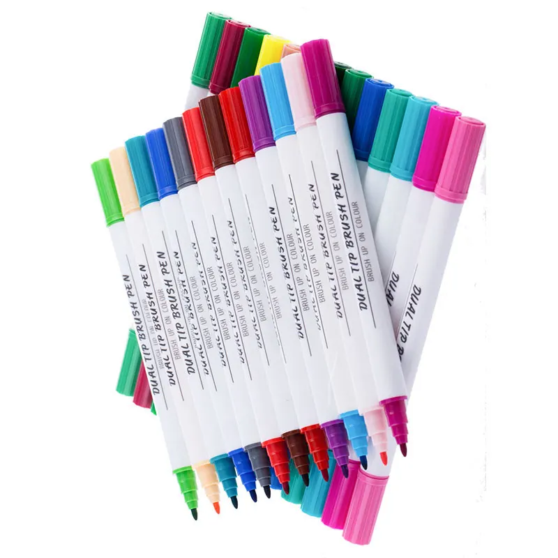 Watercolor Marker Dual Tip Artistic Sketch Double Tip Fineliner Fine School Colored Children Drawing Pen Manga Markers Set
Watercolor Marker Dual Tip Artistic Sketch Double Tip Fineliner Fine School Colored Children Drawing Pen Manga Markers Set
