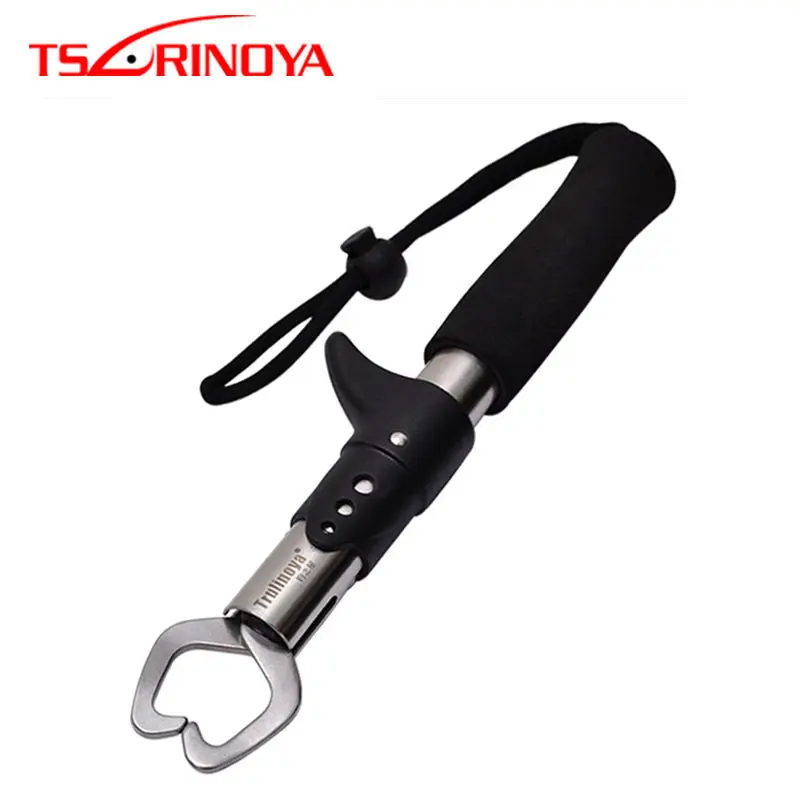 TSURINOYA 20cm 145g Stainless Steel Casting Fish Plier Scale Lip Gripper Controller With Rope Hook Remove Fishing Tackle Tool | Спорт и