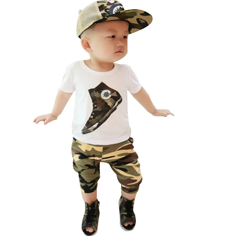 2015 new summer 0-4 year boys clothes 100% Cotton Korean Camouflage Style kids clothes sets T-shirt + camouflage pants 2pcs
2015 new summer 0-4 year boys clothes 100% Cotton Korean Camouflage Style kids clothes sets T-shirt + camouflage pants 2pcs