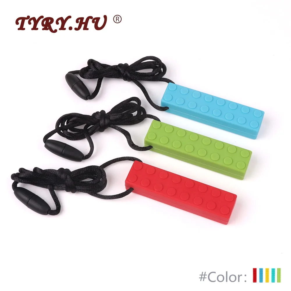 TYRY.HU 1pc Baby Teethers Necklace Food Grade Silicone Teether Baby Teething Toys Building Blocks Pacifier Chain Pendant Bpafree
TYRY.HU 1pc Baby Teethers Necklace Food Grade Silicone Teether Baby Teething Toys Building Blocks Pacifier Chain Pendant Bpafree