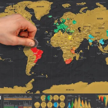 1 Pc Scratch Map Personalized World Scratch Map Mini Creative Scratch Close World Map Office School Supplies
1 Pc Scratch Map Personalized World Scratch Map Mini Creative Scratch Close World Map Office School Supplies