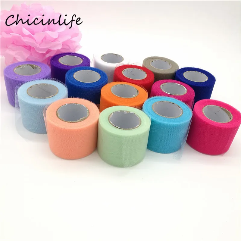 Chicinlife 2inch *25yards Tulle Roll Spool Tulle Crafts Decoration Birthday Party Supplies Wedding Party Decoraiton
Chicinlife 2inch *25yards Tulle Roll Spool Tulle Crafts Decoration Birthday Party Supplies Wedding Party Decoraiton