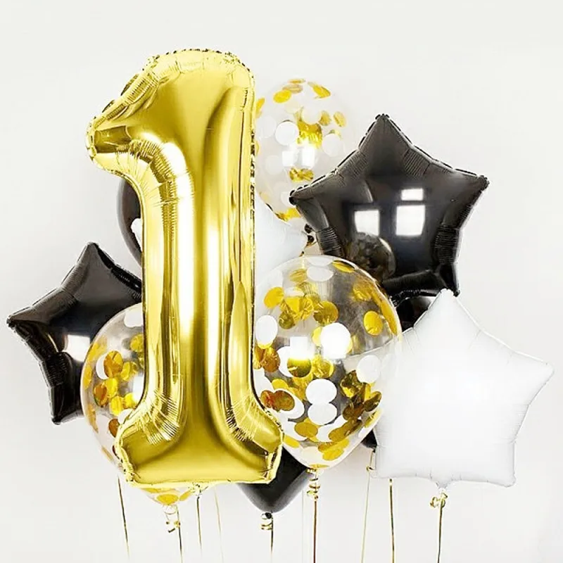 Baby Girl Boy 1st Birthday Balloon Set Number 1 Star Helium Foil Balloon Confetti Air Balls Birthday Party Decoration Globos
Baby Girl Boy 1st Birthday Balloon Set Number 1 Star Helium Foil Balloon Confetti Air Balls Birthday Party Decoration Globos