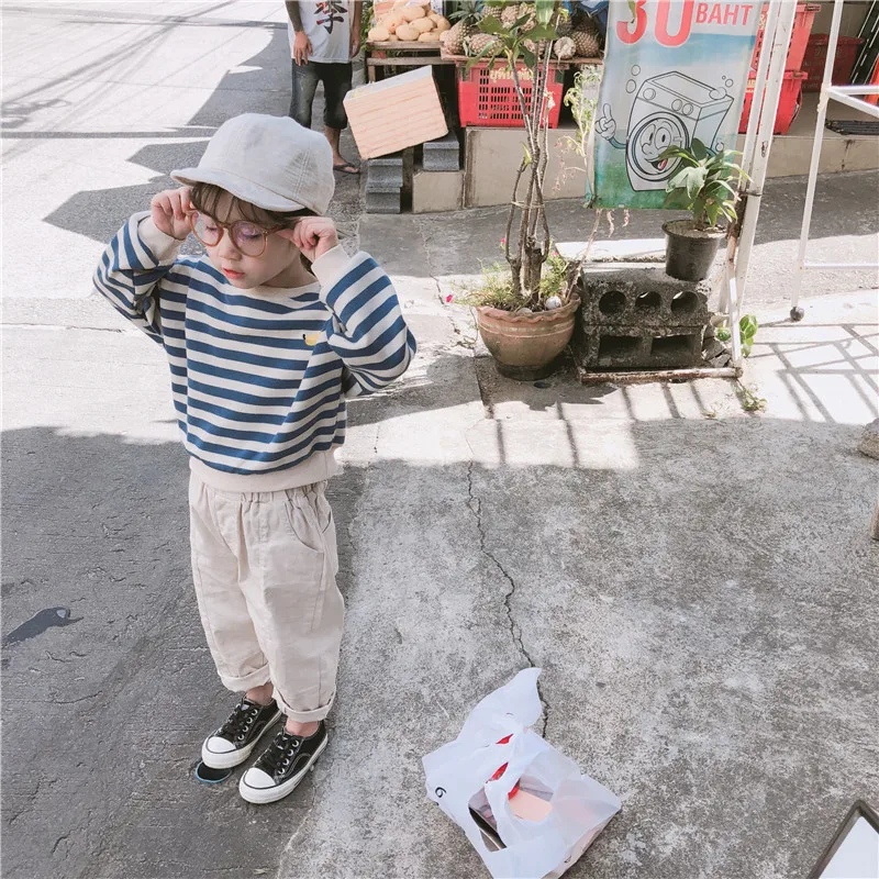 2019 Spring New Arrival Korean style cotton striped cartoon printed all-match fashion hoodie for cute sweet baby Boys And Girls
2019 Spring New Arrival Korean style cotton striped cartoon printed all-match fashion hoodie for cute sweet baby Boys And Girls