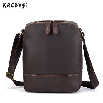 KACDYSI Crazy Horse Leather Retro Trend Vertical Men Single-shoulder Bag High Quality Mens Messenger Bag Simple Body Bags Hot
KACDYSI Crazy Horse Leather Retro Trend Vertical Men Single-shoulder Bag High Quality Mens Messenger Bag Simple Body Bags Hot