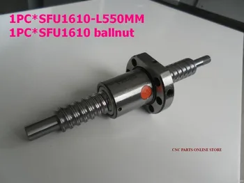 China produce 1set of SFU1610-L550mm ball screw sets with standard end machining both ends
China produce 1set of SFU1610-L550mm ball screw sets with standard end machining both ends
