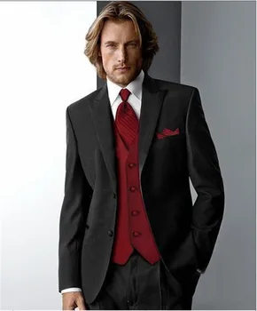 Top Selling 2016 New Black Jacket With pants Groom Tuxedos Groomsmen Suit Men Wedding Suits( jacket+Pants+vest+tie)
Top Selling 2016 New Black Jacket With pants Groom Tuxedos Groomsmen Suit Men Wedding Suits( jacket+Pants+vest+tie)