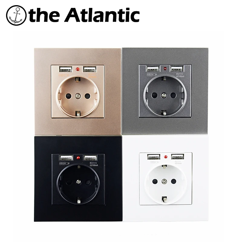 Socket With USB Wall Socket Power 16A EU Standard Outlet With 2A Dual USB Charger Port for Mobile Phone White Plastic USB
Socket With USB Wall Socket Power 16A EU Standard Outlet With 2A Dual USB Charger Port for Mobile Phone White Plastic USB