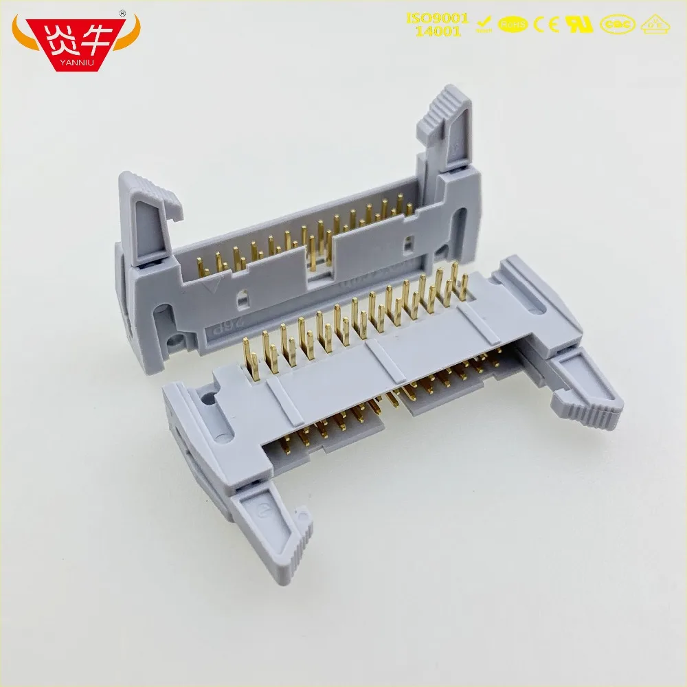 50Pcs DC2-26P IDC SOCKET BOX 2.54mm PITCH EJECTOR HEADER RIGHT ANGLE CONNECTOR 2*13P 26PIN CONTACT PART GOLD-PLATED 3Au YANNIU
50Pcs DC2-26P IDC SOCKET BOX 2.54mm PITCH EJECTOR HEADER RIGHT ANGLE CONNECTOR 2*13P 26PIN CONTACT PART GOLD-PLATED 3Au YANNIU