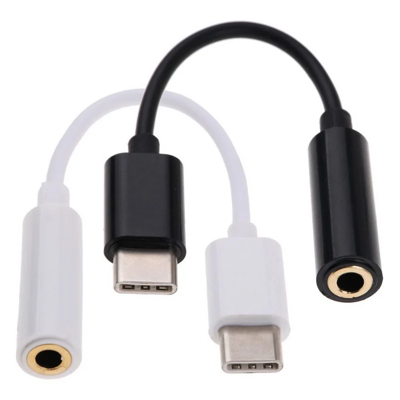 Black White Headphone Earphone Cable Headset New 9CM USB Type C to 3.5mm Earphone Accessories Adapter Connector Cable
Black White Headphone Earphone Cable Headset New 9CM USB Type C to 3.5mm Earphone Accessories Adapter Connector Cable