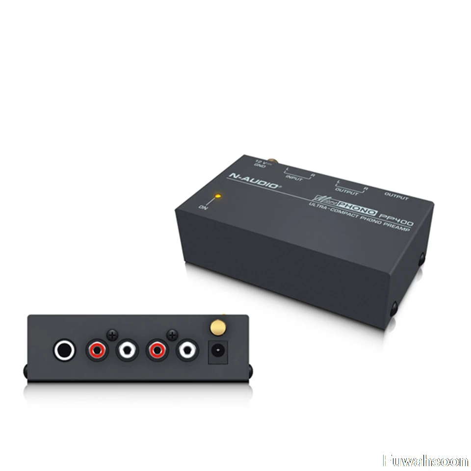 Fuwahsoon Ultra-compact Phono Preamp Preamplifier with RCA 1/4" TRS Interfaces PP400 US Plug
Fuwahsoon Ultra-compact Phono Preamp Preamplifier with RCA 1/4" TRS Interfaces PP400 US Plug