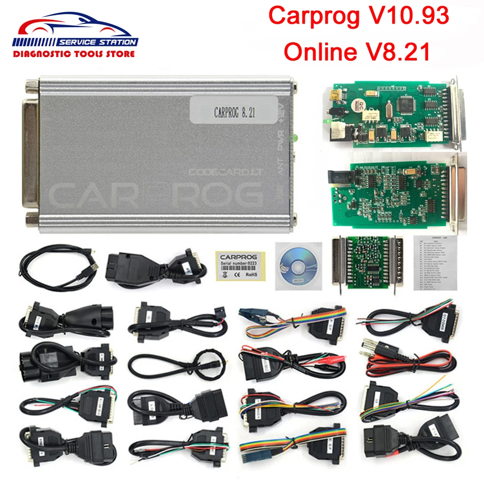 High Quality CARPROG V10.93 V8.21 Car Prog ECU Chip Tunning Car Repair Tool Carprog 10.93 8.21 With All 21 Items Adapters
High Quality CARPROG V10.93 V8.21 Car Prog ECU Chip Tunning Car Repair Tool Carprog 10.93 8.21 With All 21 Items Adapters