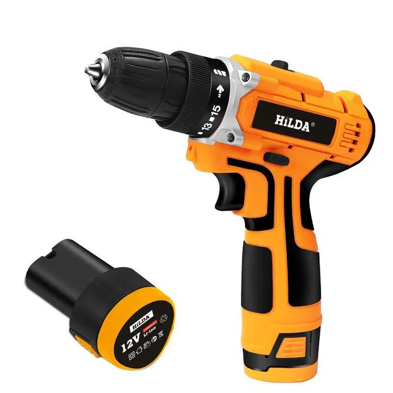 Hilda 12V Electric Cordless Screwdriver Drill Strong Torque Electric Drilling Machine Mini Hand Drill Wireless Power Tool
Hilda 12V Electric Cordless Screwdriver Drill Strong Torque Electric Drilling Machine Mini Hand Drill Wireless Power Tool