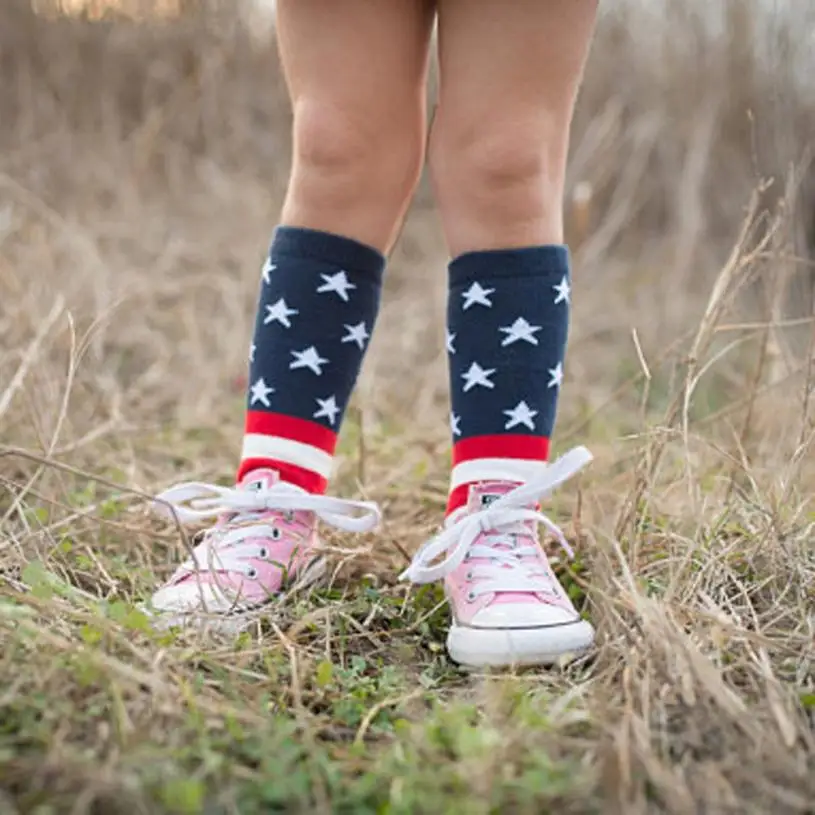 Hot selling Toddler Children Kids American Flag Cotton USA Medium Length Socks for women 7.3
Hot selling Toddler Children Kids American Flag Cotton USA Medium Length Socks for women 7.3