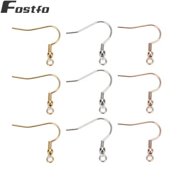 20pcs/lot 20*20mm Stainless Steel Earring Hooks Gold/Rose Gold Earring Wires Hooks With Balls For Diy Earring Jewelry Finding
20pcs/lot 20*20mm Stainless Steel Earring Hooks Gold/Rose Gold Earring Wires Hooks With Balls For Diy Earring Jewelry Finding