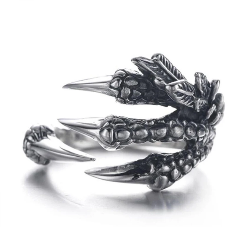 Dragon Claws Stainless Steel Band 1pc Men Ring Jewelry Silver Adjustable Punk Rock New Ring Unisex's
Dragon Claws Stainless Steel Band 1pc Men Ring Jewelry Silver Adjustable Punk Rock New Ring Unisex's
