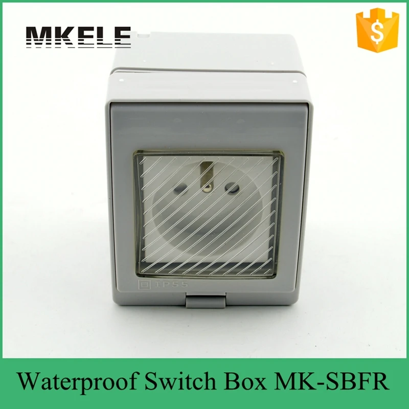 MK-SBFR PVC material low price hot sell electrical wall switch box, IP65 waterproof socket from China manufacturer
MK-SBFR PVC material low price hot sell electrical wall switch box, IP65 waterproof socket from China manufacturer