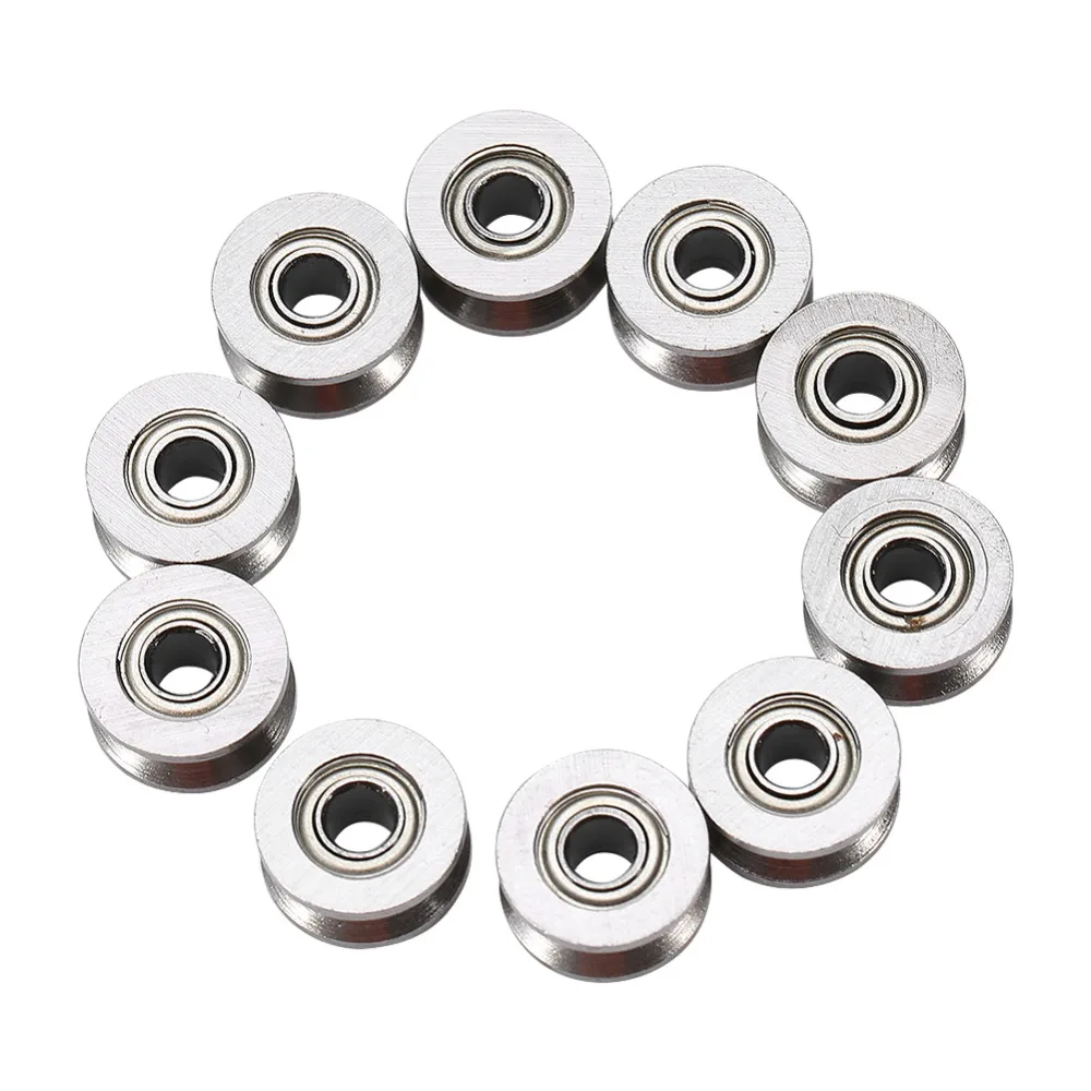 10pcs/set U624ZZ U Groove Ball Bearing Guide Pulley For Rail Track Linear Motion System 4*13*7mm
10pcs/set U624ZZ U Groove Ball Bearing Guide Pulley For Rail Track Linear Motion System 4*13*7mm