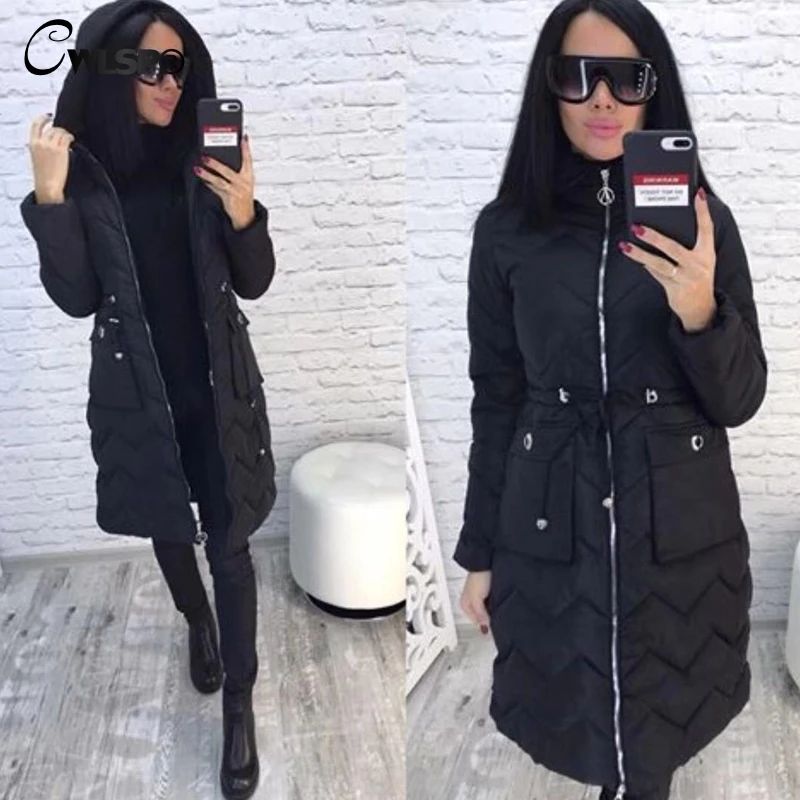 CWLSP 2018 Thick Warm Winter Long Female High Collar Hooded Loose Coat For Women Down Parka Warm Clothes Outwear QZ3194
CWLSP 2018 Thick Warm Winter Long Female High Collar Hooded Loose Coat For Women Down Parka Warm Clothes Outwear QZ3194