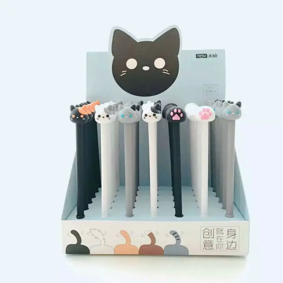 48 pcs Gel Pens Cartoon Tea rice cats black colored kawaii gift gel-ink pens for writing Cute stationery office school supplies
48 pcs Gel Pens Cartoon Tea rice cats black colored kawaii gift gel-ink pens for writing Cute stationery office school supplies