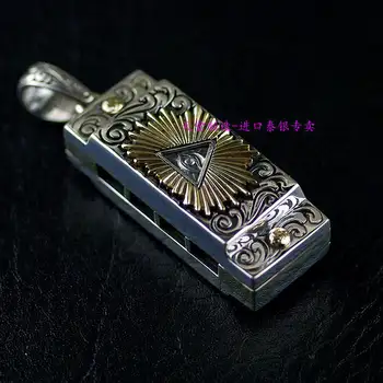 Thailand imports, genuine GV new mysterious eye four hole octave harmonica 925 Sterling Silver Pendant
Thailand imports, genuine GV new mysterious eye four hole octave harmonica 925 Sterling Silver Pendant