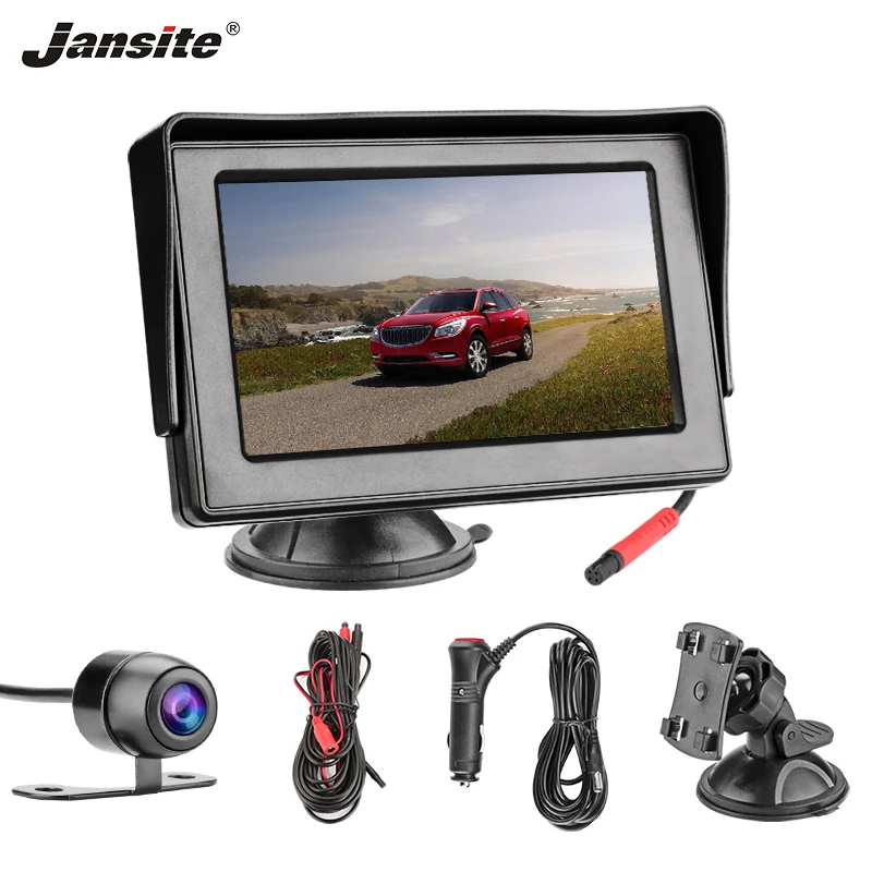 Jansite 4.3" TFT LCD Colorful Car Monitor Display Camera Reverse camera Parking System for Car Rear view Monitors Sucker Bracket
Jansite 4.3" TFT LCD Colorful Car Monitor Display Camera Reverse camera Parking System for Car Rear view Monitors Sucker Bracket