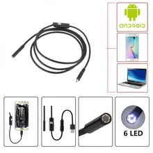 Pripaso 1.5M 3.5M 5.5M Cable 7mm 6 LED Android Endoscope USB Waterproof Borescope Inspection Camera 6 Adjustable White LEDs
Pripaso 1.5M 3.5M 5.5M Cable 7mm 6 LED Android Endoscope USB Waterproof Borescope Inspection Camera 6 Adjustable White LEDs