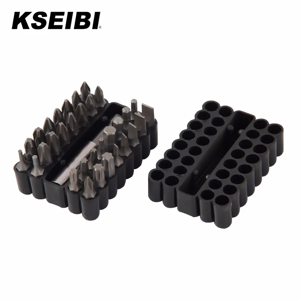 KSEIBI 33Pcs Security Bit Set with Holder Fr Drill Star Hex Spanner Torx Screwdriver #181779 Include Magnetic Bits Holder
KSEIBI 33Pcs Security Bit Set with Holder Fr Drill Star Hex Spanner Torx Screwdriver #181779 Include Magnetic Bits Holder