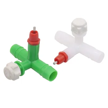 50 Pcs Chicken nipple drinker Three-way plastic drinking fountain Poultry feeding Quail drinking equipment
50 Pcs Chicken nipple drinker Three-way plastic drinking fountain Poultry feeding Quail drinking equipment