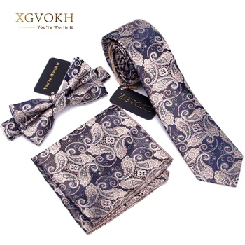 3 Pcs Men Necktie Set Bowtie Slim Necktie High Quality Slim Skinny Narrow Men Tie Dress Handkerchief Pocket Square Suit Set
3 Pcs Men Necktie Set Bowtie Slim Necktie High Quality Slim Skinny Narrow Men Tie Dress Handkerchief Pocket Square Suit Set