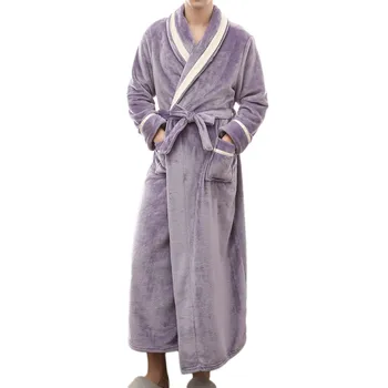 Men's Winter Lengthened Bathrobe Splicing Home Clothes Long Sleeved Robe Cotton Men Bathrobe Handsome Pajamas Set Home Clothes
Men's Winter Lengthened Bathrobe Splicing Home Clothes Long Sleeved Robe Cotton Men Bathrobe Handsome Pajamas Set Home Clothes