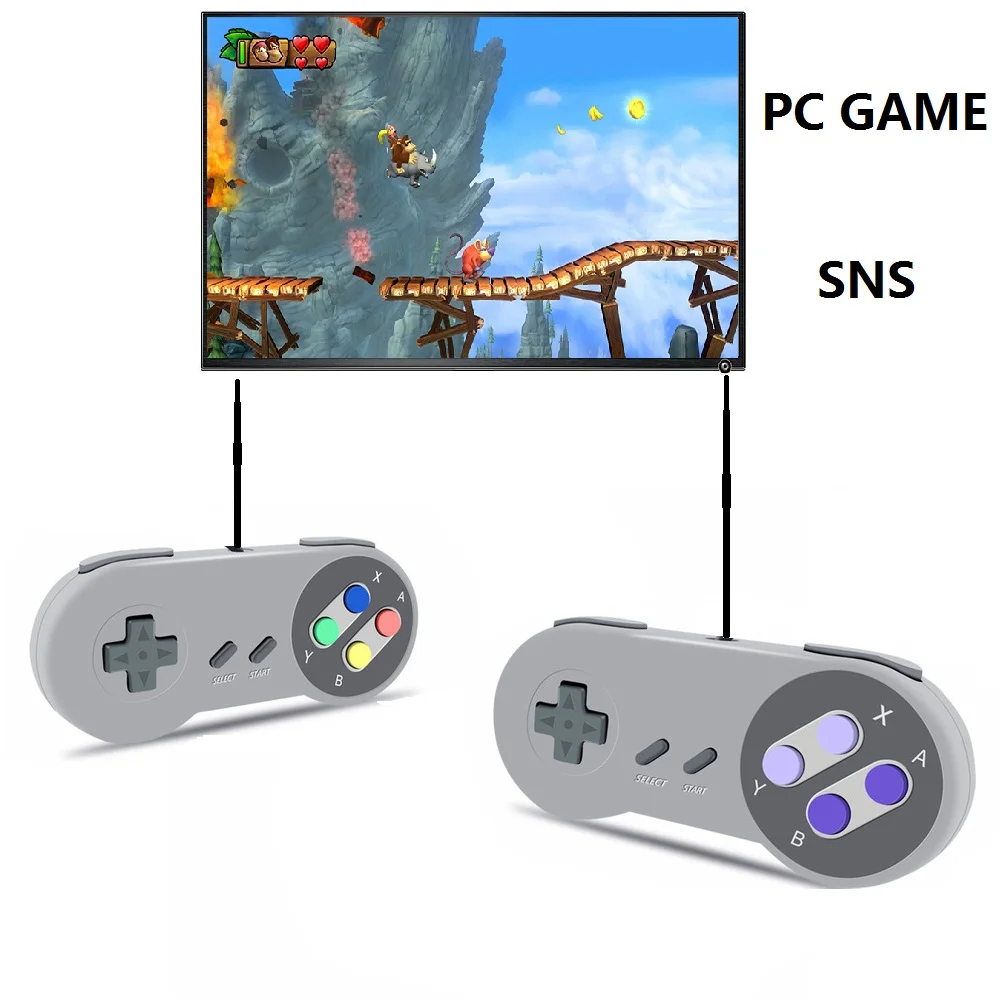 USB Gamepad Controller for Nintendo SNES PC MAC Computer Game Joystick Controller Universal USB Game Pad Joystick
USB Gamepad Controller for Nintendo SNES PC MAC Computer Game Joystick Controller Universal USB Game Pad Joystick