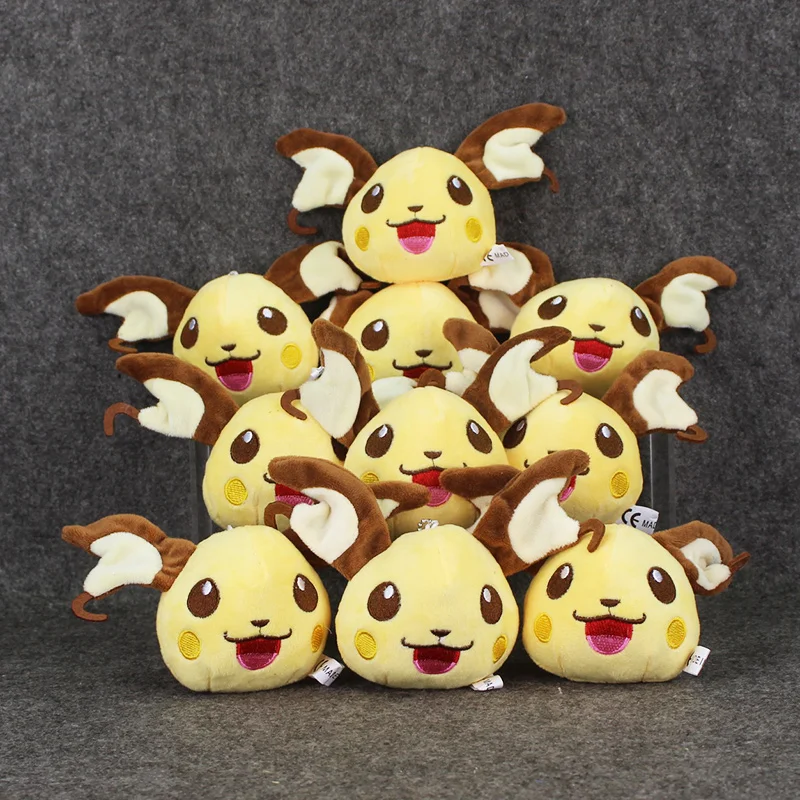 10pcs/lot Kawaii ball Raichu Plush Toy Mini Raichu Head Plush Pendant Keychain 10cm Anime Dolls
10pcs/lot Kawaii ball Raichu Plush Toy Mini Raichu Head Plush Pendant Keychain 10cm Anime Dolls