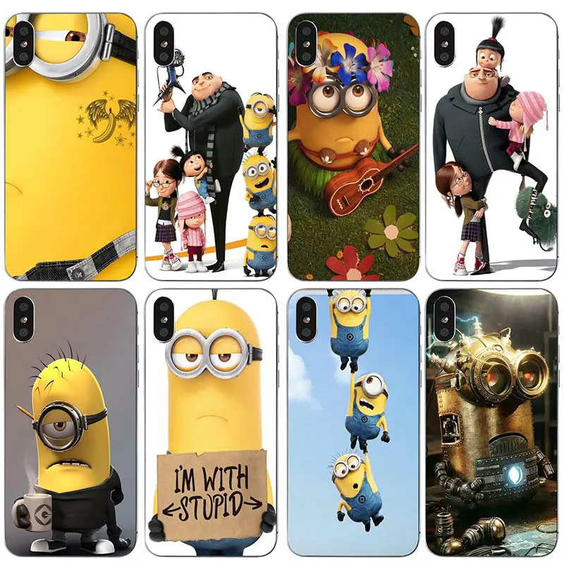 Minions Despicable Me Soft TPU Mobile Phone Cases Cover for iPhone X XR XS Max 10 7 6 6s 8 Plus 4 4S 5 5S SE 5C Coque Bags
Minions Despicable Me Soft TPU Mobile Phone Cases Cover for iPhone X XR XS Max 10 7 6 6s 8 Plus 4 4S 5 5S SE 5C Coque Bags