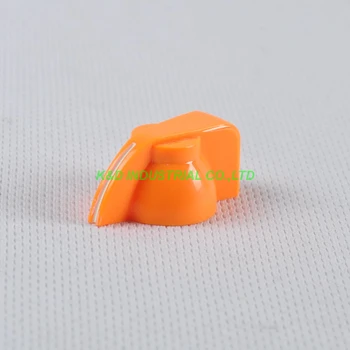 

10pcs Colorful Rotary Volume Orange Control Vintage Plastic Knob 32x14mm for 6.35mm Shaft