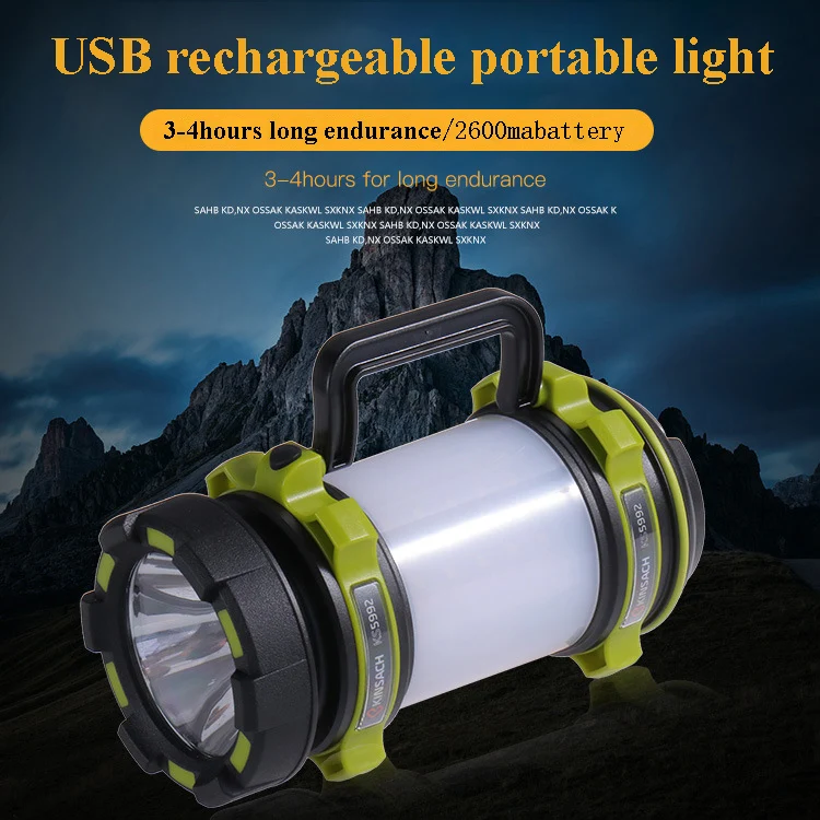Portable LED Searchlight Outdoor Glare Charging Multifunction Flashlight Camping lantern Light Rechargeable Battery power Bank
Portable LED Searchlight Outdoor Glare Charging Multifunction Flashlight Camping lantern Light Rechargeable Battery power Bank