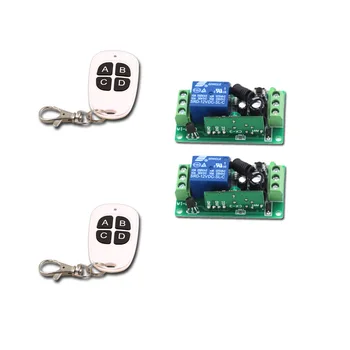 A B C D Key DC9V 12V 24V RF Wireless Remote Control Switch Remote Control 2pcs Transmitter +2pcs Receivers Smart Home 315/433MHZ
A B C D Key DC9V 12V 24V RF Wireless Remote Control Switch Remote Control 2pcs Transmitter +2pcs Receivers Smart Home 315/433MHZ