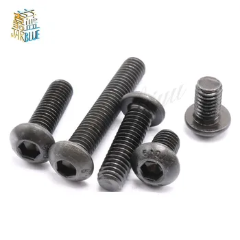 50Pcs Hex Socket Round Head Cap Black Screw M5 Alloy Steel Screws Furniture Fastener Bolt M5 *6mm/8mm/10mm/12mm/16mm/20mm/25mm
50Pcs Hex Socket Round Head Cap Black Screw M5 Alloy Steel Screws Furniture Fastener Bolt M5 *6mm/8mm/10mm/12mm/16mm/20mm/25mm