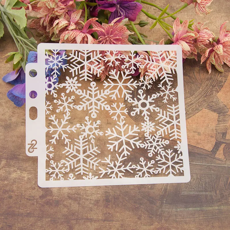 

13cm 5.1" Snowflake DIY Layering Stencils Wall Painting Scrapbook Coloring Embossing Album Decorative Paper Card Template