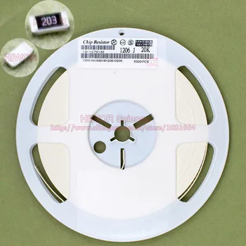 (1000pcs/lot) 1206 20K Ohm 5% SMD Chip Resistor Thick Film Resistor 5% 20K Ohm Chip Fixed Resistor
(1000pcs/lot) 1206 20K Ohm 5% SMD Chip Resistor Thick Film Resistor 5% 20K Ohm Chip Fixed Resistor